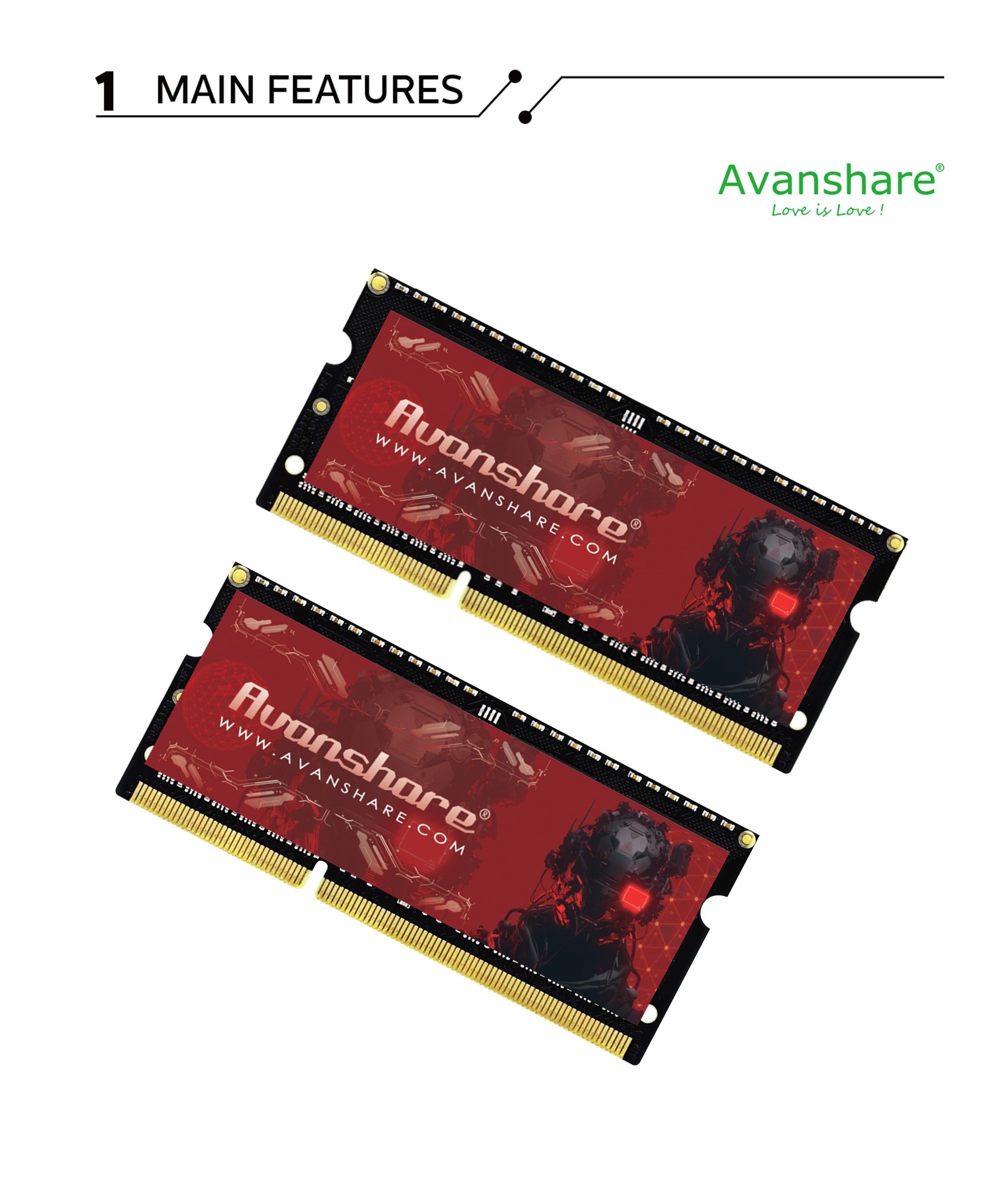 Mémoire RAM Avanshare DDR5 DDR - Ddr5 Sodimm avis et prix